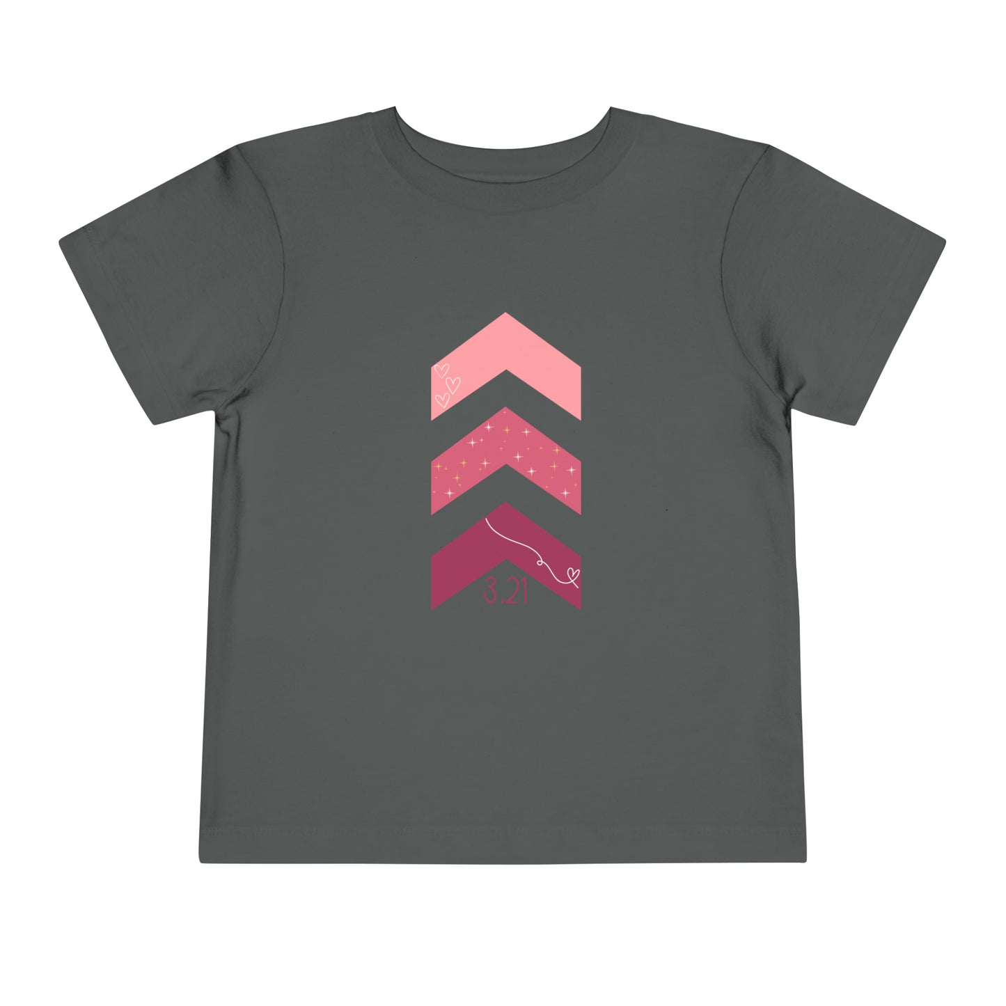 Down Syndrome 3.21 Arrows Toddler Short Sleeve Tee