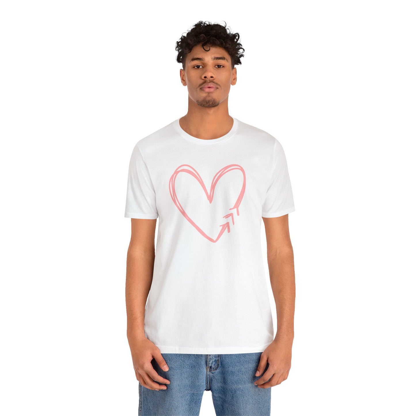 Down Syndrome Heart Adult Unisex Jersey Short Sleeve Tee