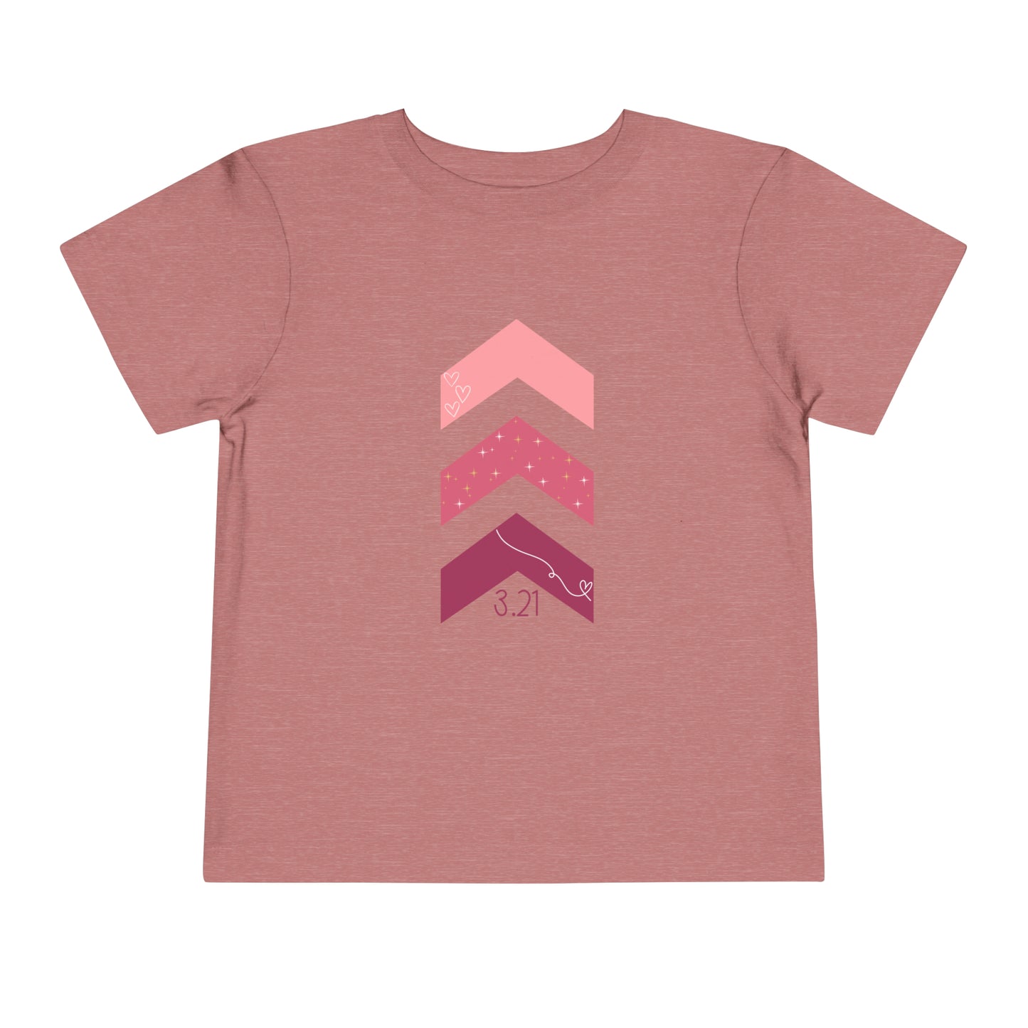 Down Syndrome 3.21 Arrows Toddler Short Sleeve Tee