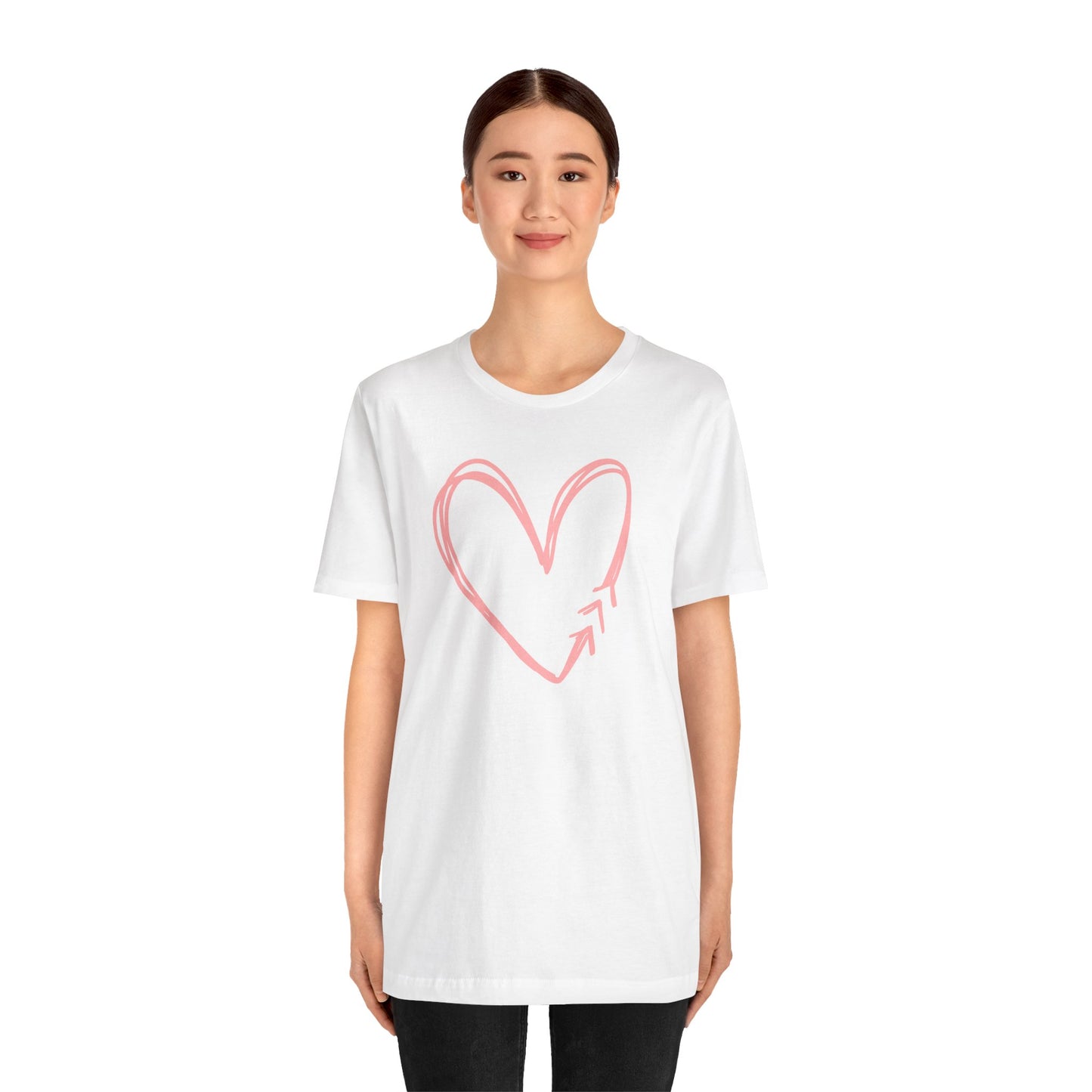 Down Syndrome Heart Adult Unisex Jersey Short Sleeve Tee