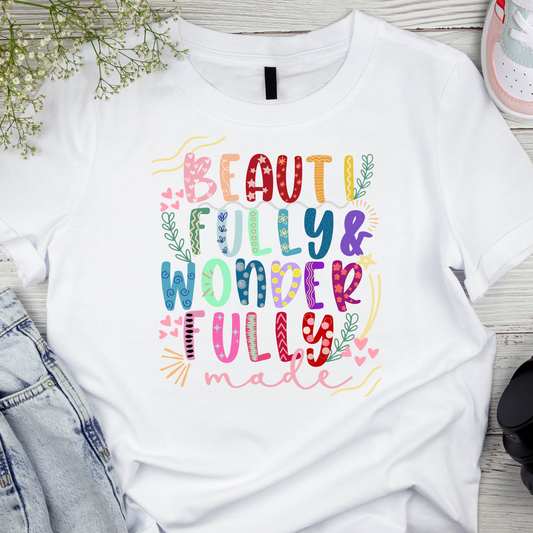 Beautifully & Wonderfully Made Toddler Short Sleeve Tee