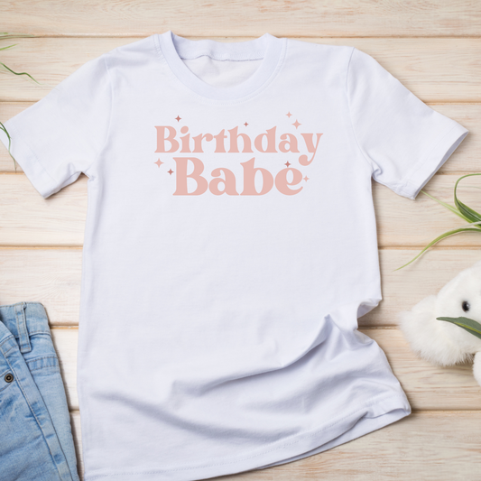 Birthday Babe Toddler Short Sleeve Tee